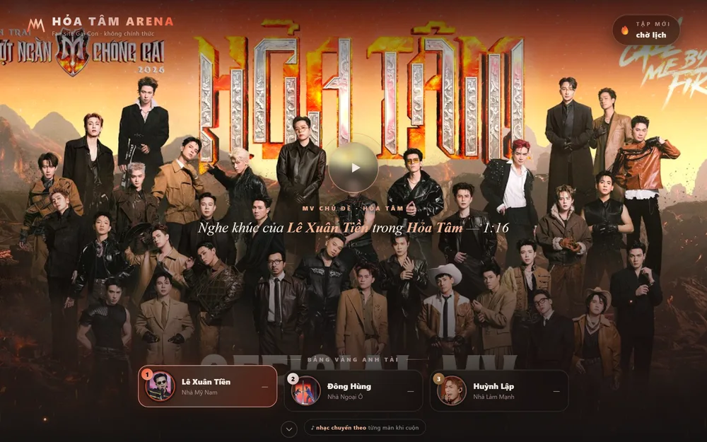Website Hỏa Tâm Arena